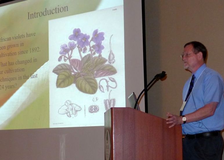 Jeff Smith speaking on species saintpaulia
