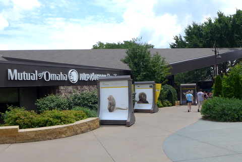 Main entrance to the zoo, home of Mutual of Omaha's Wild Kingdom
