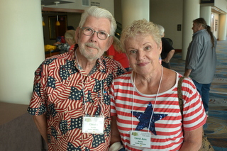 First-time convention attendees Claude and Carol Ann Smith from Nebraska