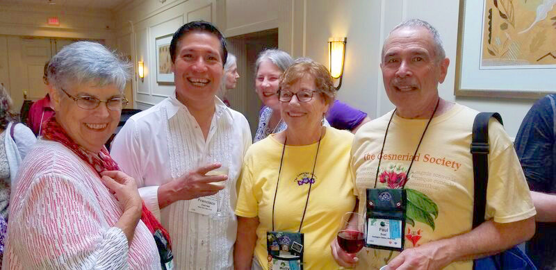 Elizabeth Varley, Francisco Correa, Molly Schneider and Paul Susi at the Host Chapter Social